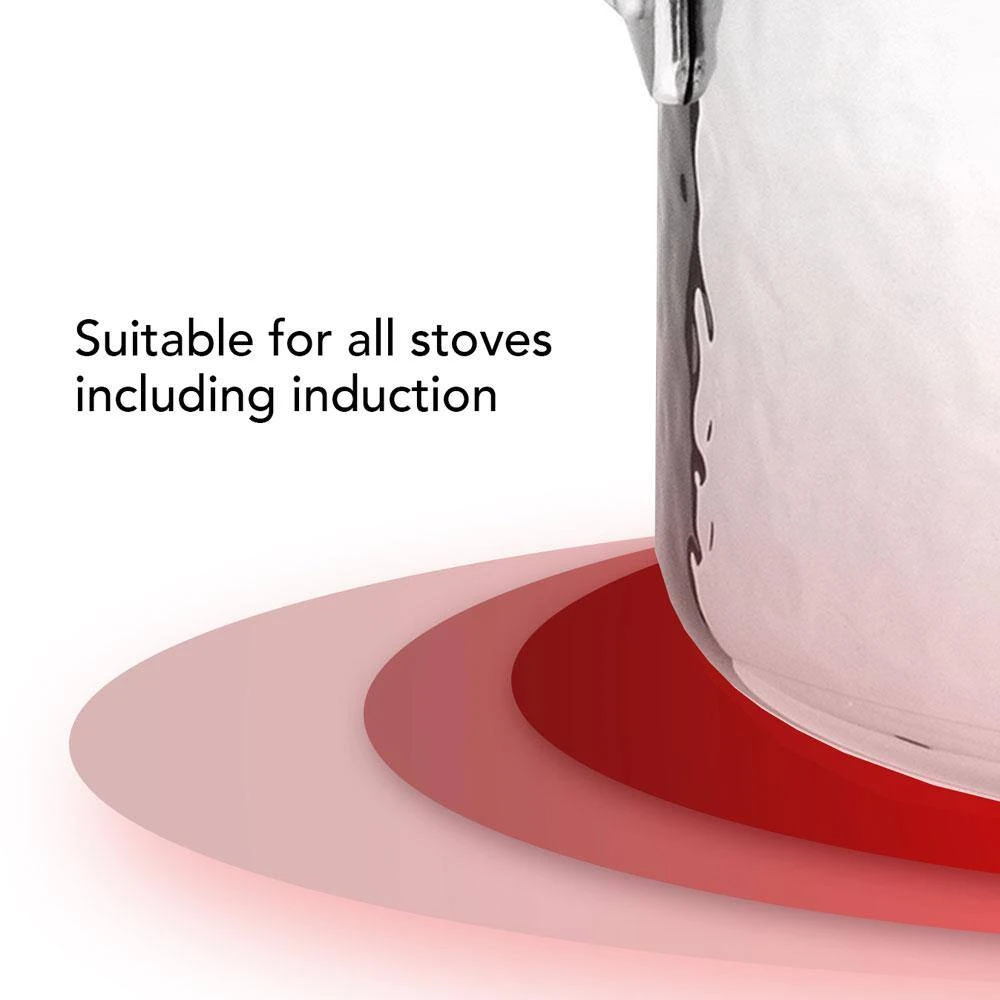 STERN 2.6 Qt. Hammered Stainless Steel Tri-Ply Braiser with Lid by 1829 Carl Schmidt Sohn - Image 4