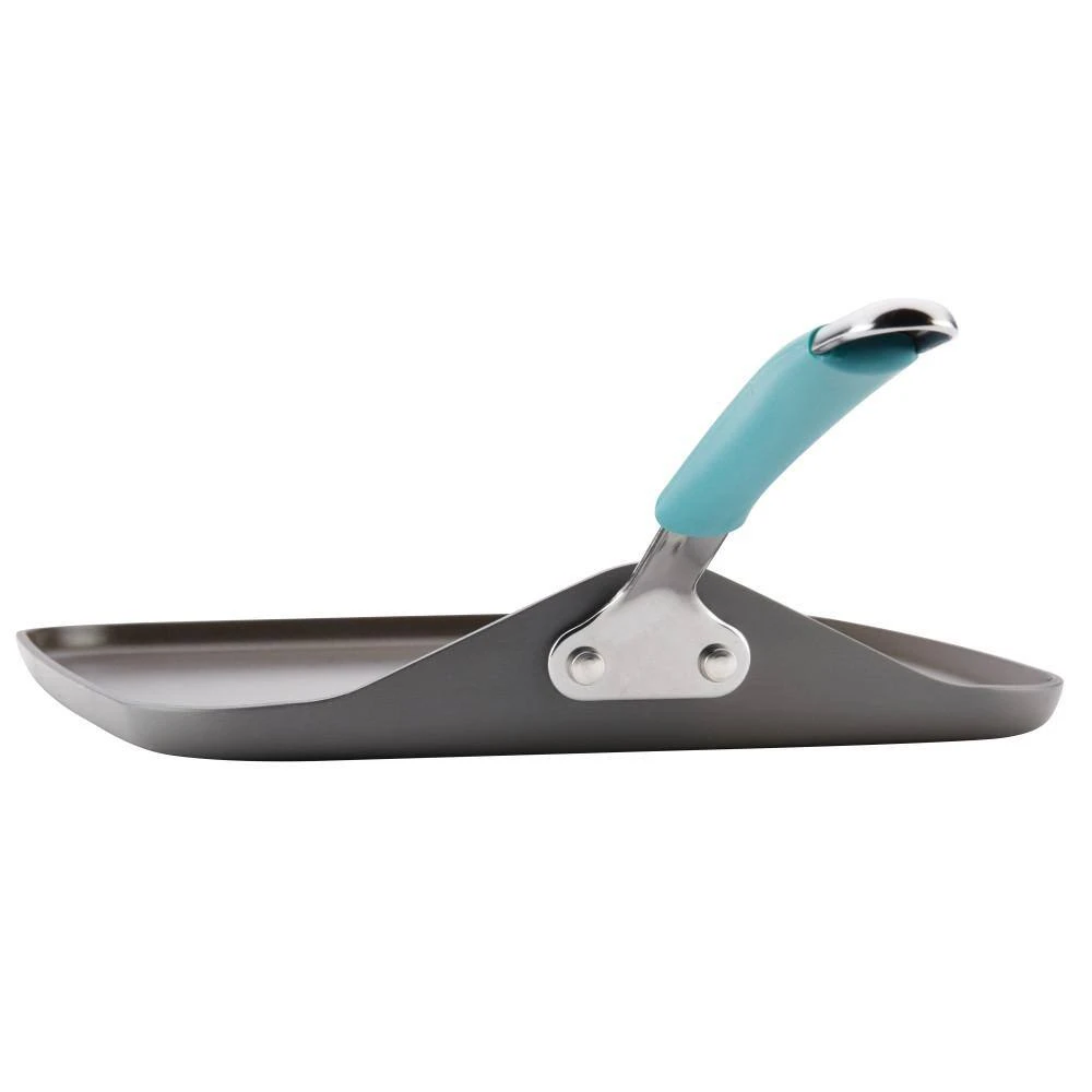 Cucina 11 in. Hard-Anodized Aluminum Nonstick Griddle in Agave Blue and Gray by Rachael Ray - Image 4
