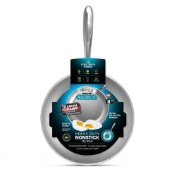 Aqua Blue 8 in. Aluminum Ceramic Nonstick Frying Pan by Gotham Steel