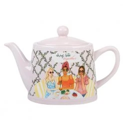 Girlfriends 7-Cup Earthenware Teapot by Certified International