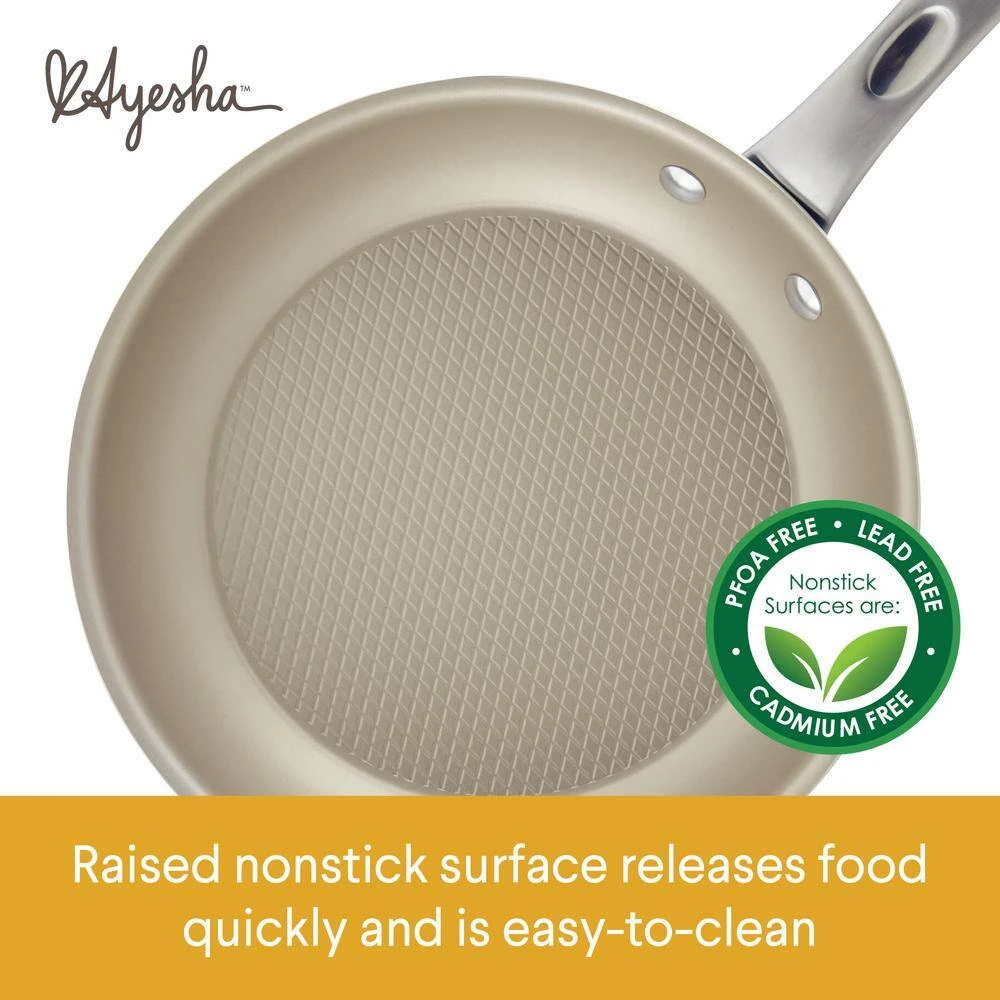 Home Collection 4.5 Qt. Twilight Teal Porcelain Enamel Non-Stick Covered Saucepot by Ayesha Curry - Image 4