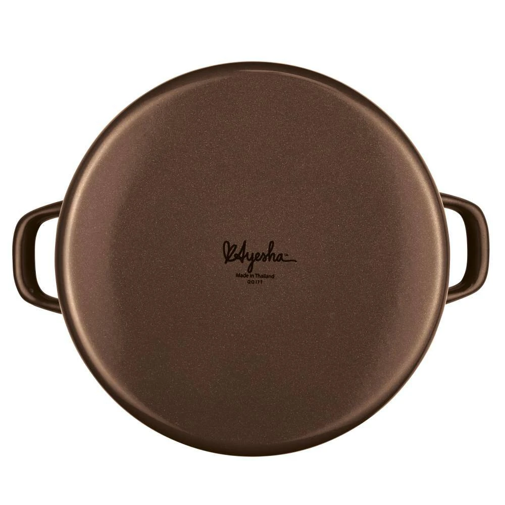 Home Collection 12 qt. Steel Nonstick Stock Pot in Brown Sugar with Lid by Ayesha Curry - Image 3
