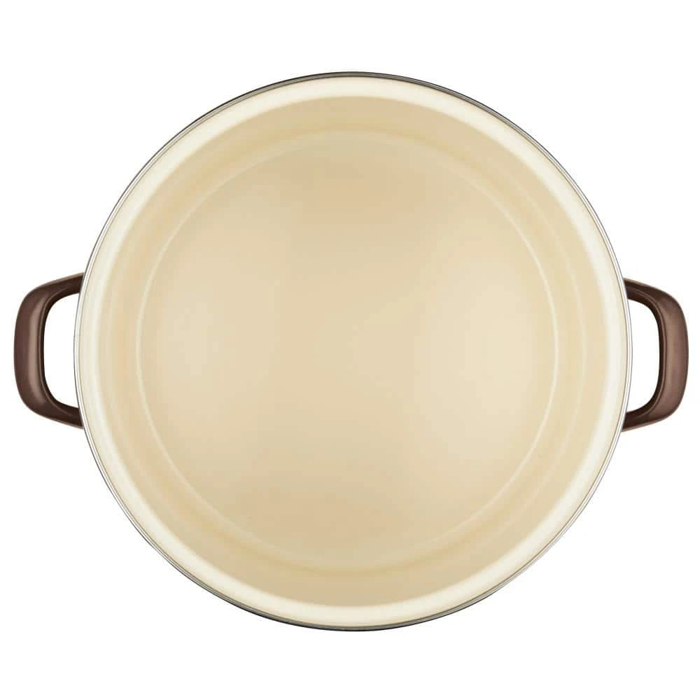 Home Collection 12 qt. Steel Nonstick Stock Pot in Brown Sugar with Lid by Ayesha Curry - Image 2