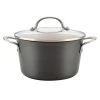 Home Collection 4.5 Qt. Hard Anodized Aluminum Covered Saucepot by Ayesha Curry