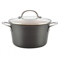 Home Collection 4.5 Qt. Hard Anodized Aluminum Covered Saucepot by Ayesha Curry