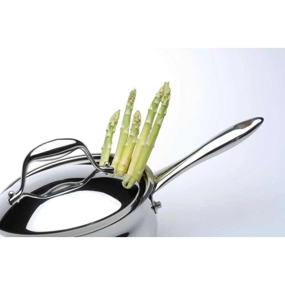 Essentials Zeno 2.1 qt. Stainless Steel Sauce Pan with Glass Lid by BergHOFF - Image 3