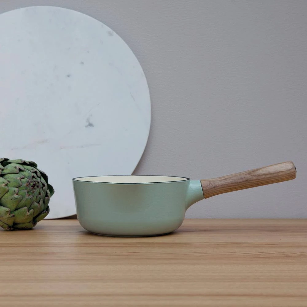 Ron 1.8 qt. Cast Iron Sauce Pan in Green by BergHOFF - Image 3