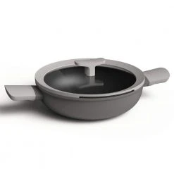Leo 6.5 in. 3.1 qt. Aluminium Indian Wok by BergHOFF