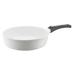 Vario Click Pearl 6 qt. Cast Aluminum Ceramic Nonstick Saute Pan in White by Berndes