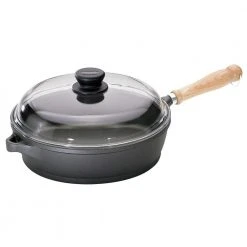 Tradition 4.25 qt. Cast Aluminum Nonstick Saute Pan in Gray with Glass Lid by Berndes