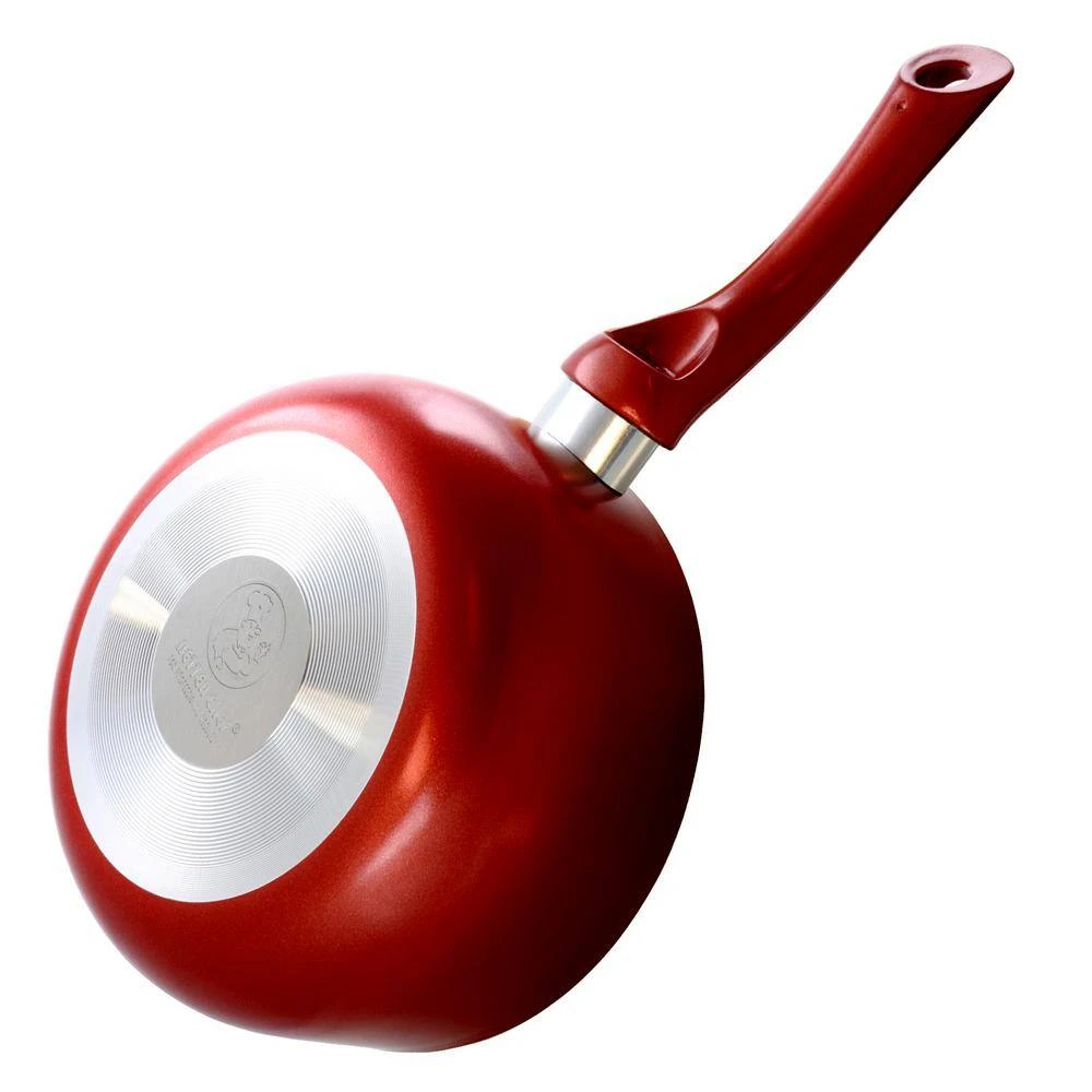 1.5 qt. Aluminum Ceramic Coated Saucepan in Red with Glass Lid by Better Chef - Image 4