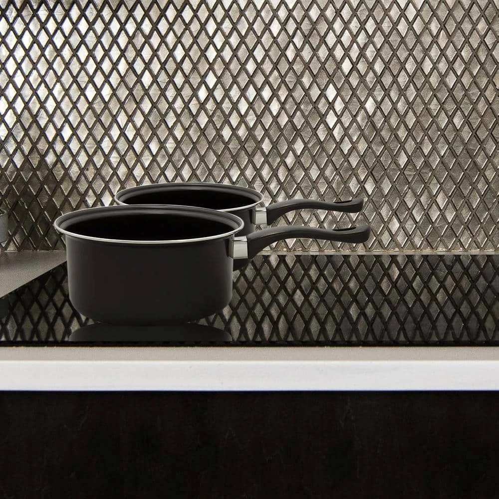 9-Piece Black Carbon Steel Sauce Pan Set by Brentwood - Image 5