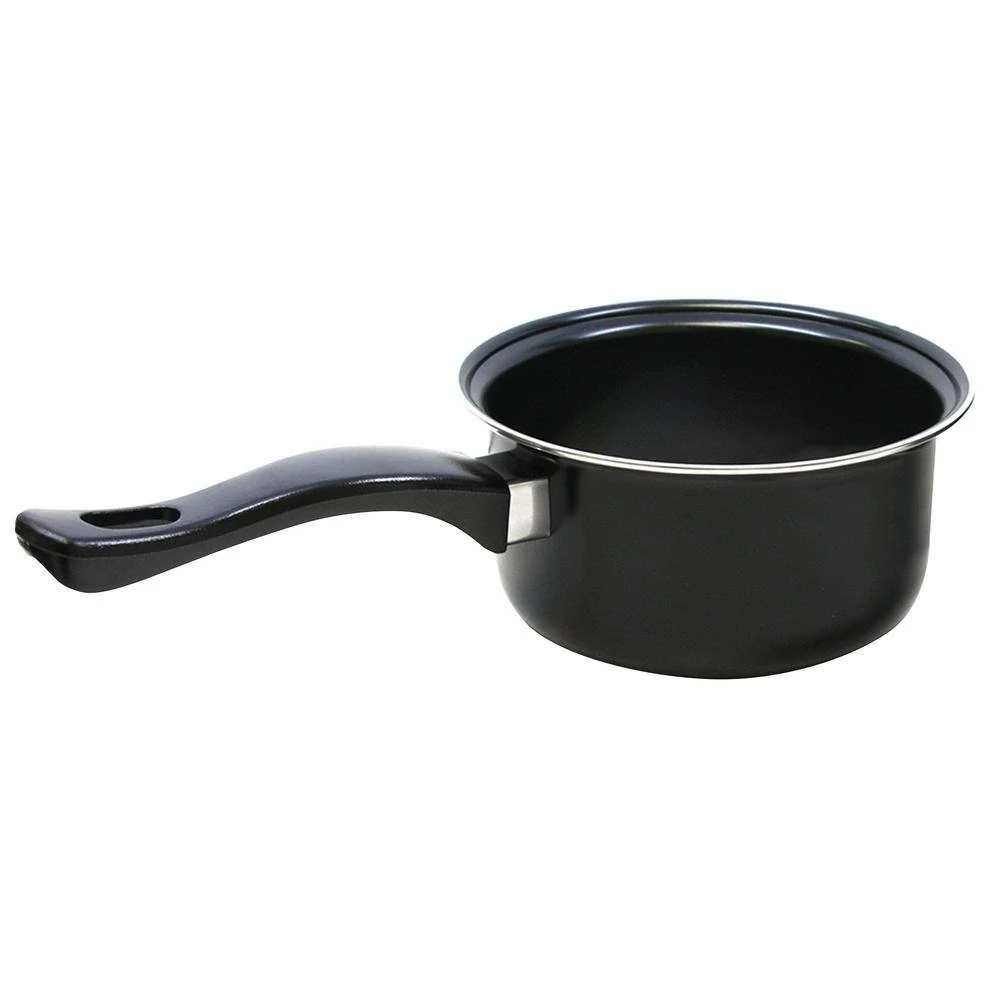 9-Piece Black Carbon Steel Sauce Pan Set by Brentwood - Image 3