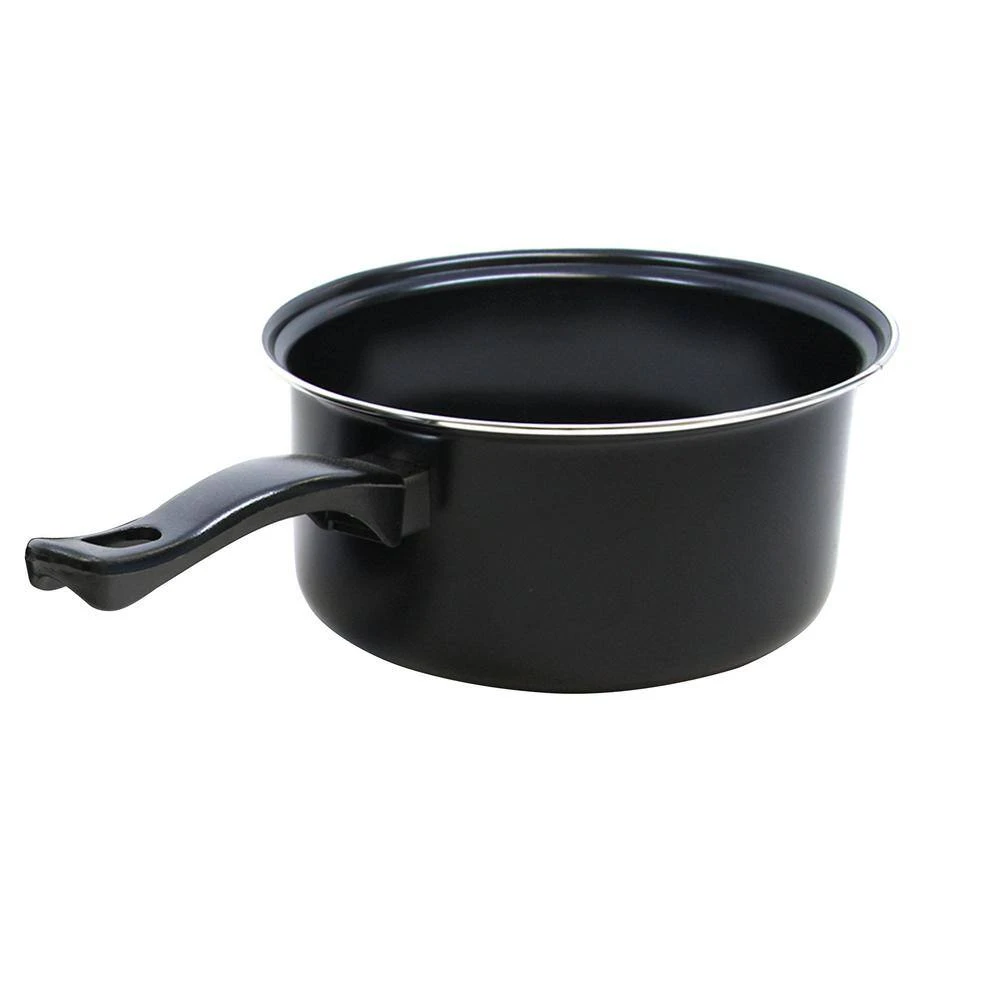 9-Piece Black Carbon Steel Sauce Pan Set by Brentwood - Image 2