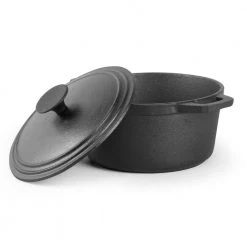 Pre-Seasoned 3.4 Qt. Cast Iron Dutch Oven by Commercial CHEF