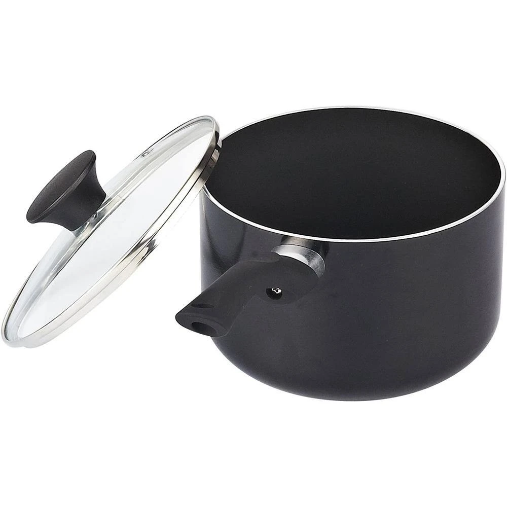 Stay Cool Handle 15-Piece Aluminum Nonstick Cookware Set in Black by Cook N Home - Image 4