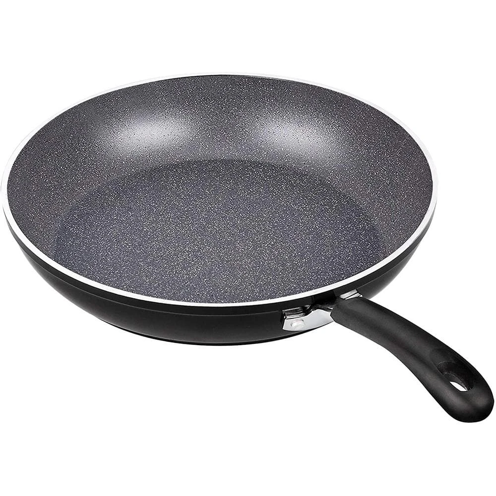 3-Pieces Frying Saute Pan Set with Non-stick Coating and Induction Compatible Bottom, 8 in. /10 in. /12 in. , Black by Cook N Home - Image 4