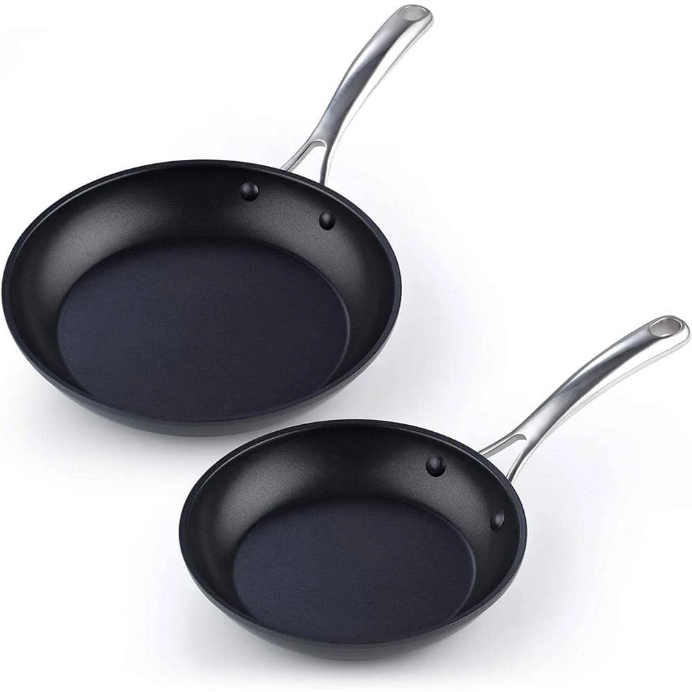8- Piece Hard-Anodized Aluminum Nonstick Cookware Set in Black by Cooks Standard - Image 5