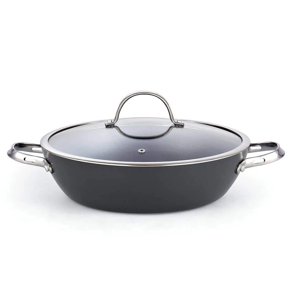 5 qt. Hard-Anodized Aluminum Nonstick Saute Pan in Black with Glass Lid by Cooks Standard - Image 5