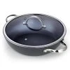 5 qt. Hard-Anodized Aluminum Nonstick Saute Pan in Black with Glass Lid by Cooks Standard