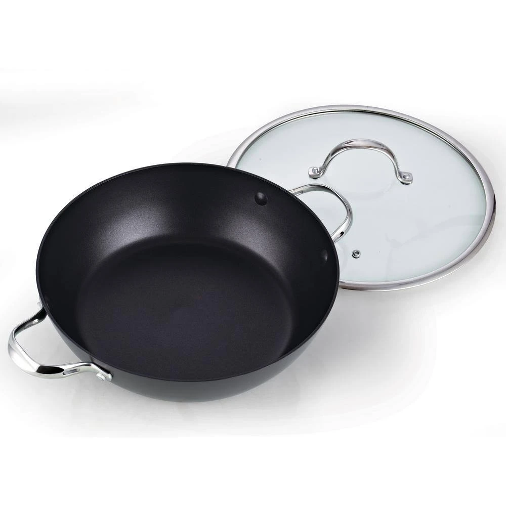 5 qt. Hard-Anodized Aluminum Nonstick Saute Pan in Black with Glass Lid by Cooks Standard - Image 2
