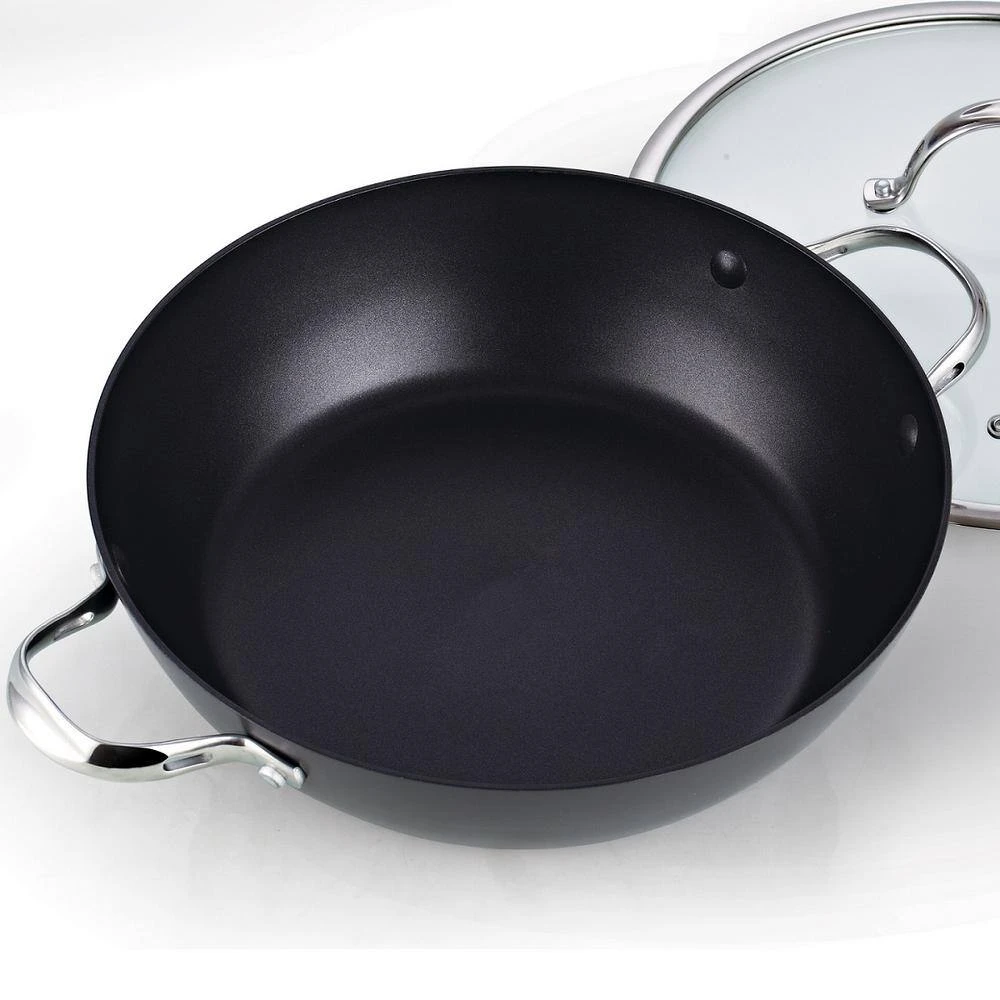 5 qt. Hard-Anodized Aluminum Nonstick Saute Pan in Black with Glass Lid by Cooks Standard - Image 3