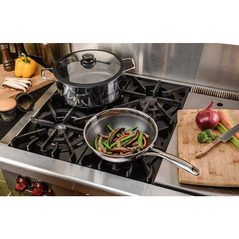 9.5 in. Hybrid Quick Release Chef's Pan in Stainless Steel by Black Cube - Image 9