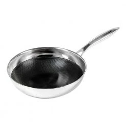 9.5 in. Hybrid Quick Release Chef's Pan in Stainless Steel by Black Cube