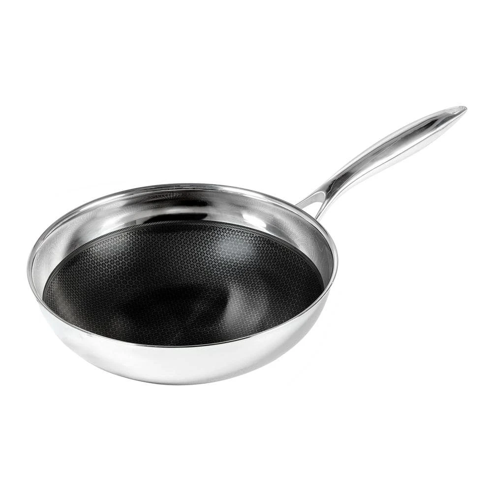 9.5 in. Hybrid Quick Release Chef's Pan in Stainless Steel by Black Cube