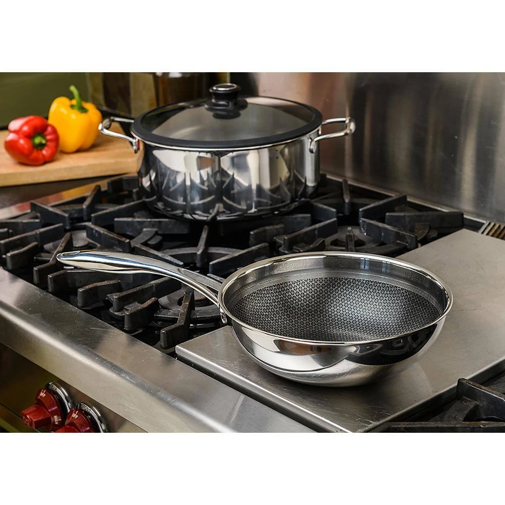9.5 in. Hybrid Quick Release Chef's Pan in Stainless Steel by Black Cube - Image 7