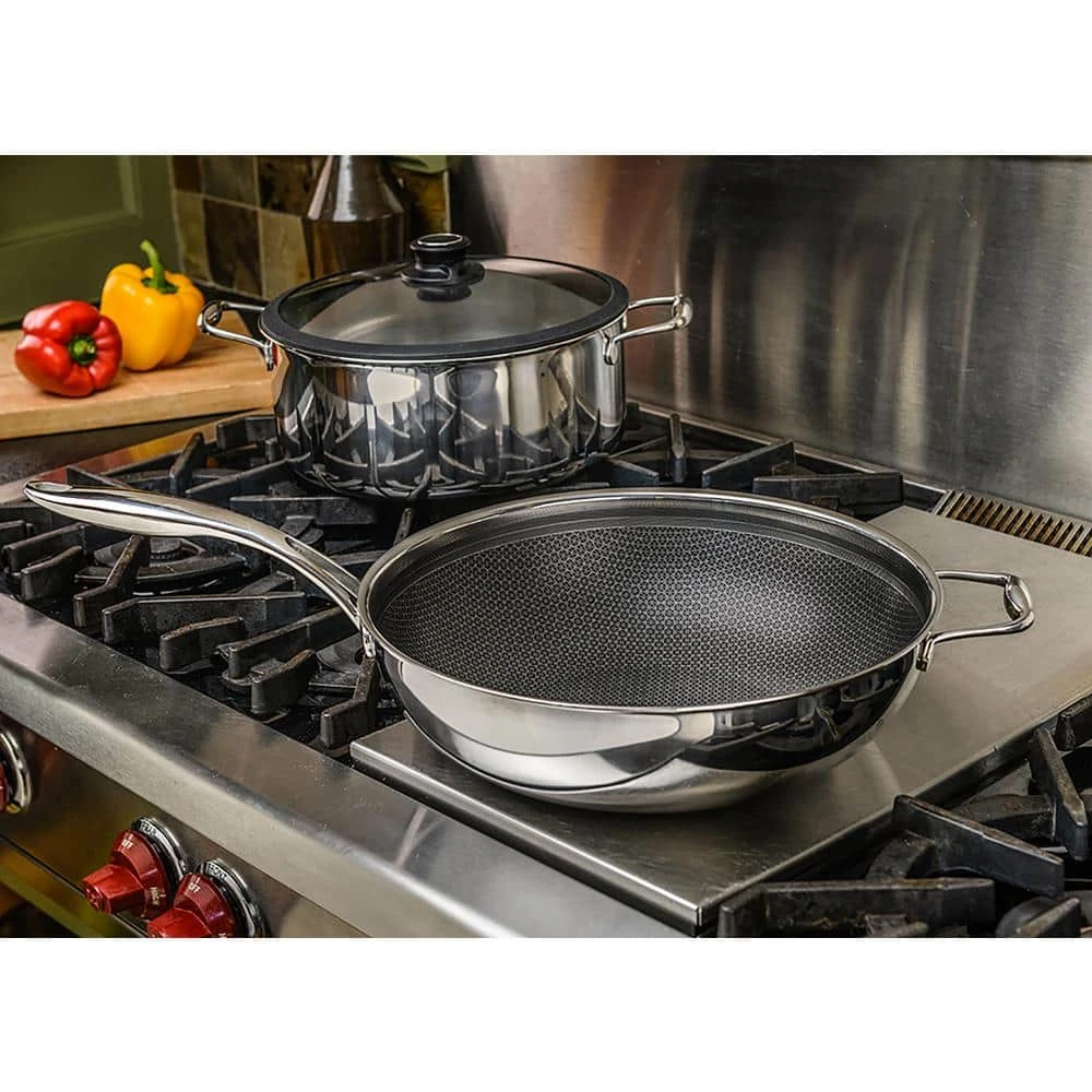 12.5 in. Hybrid Quick Release Wok in Stainless Steel by Black Cube - Image 7