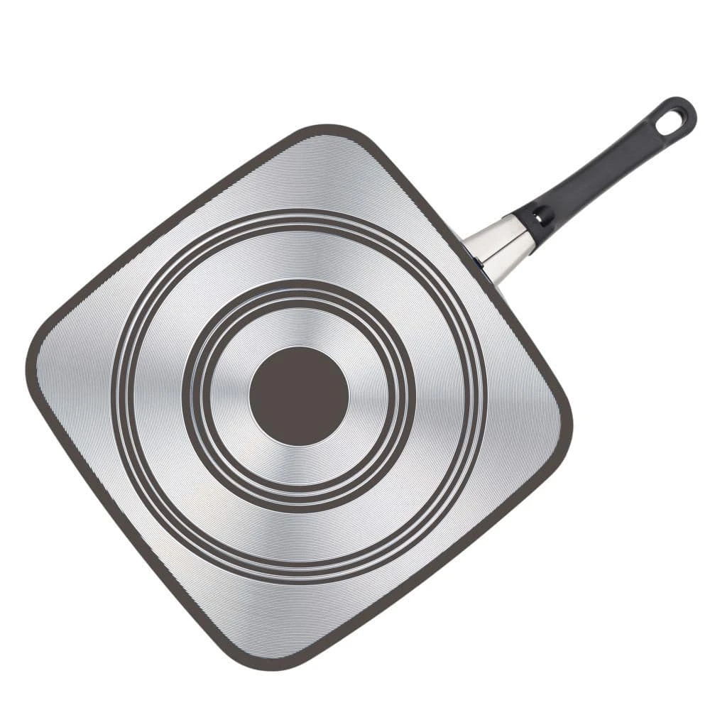 High Performance 10.75 in. Aluminum Nonstick Griddle in Black by Farberware - Image 3