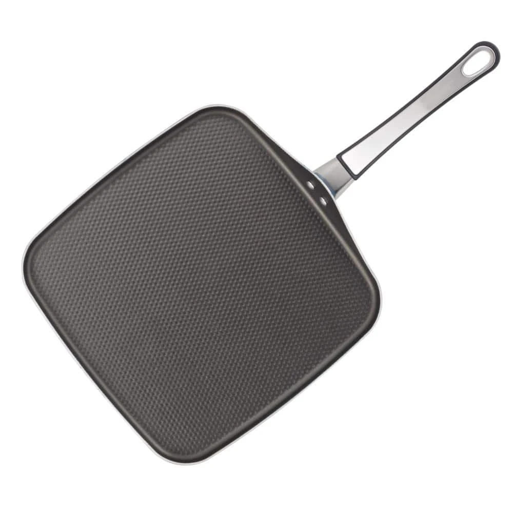 High Performance 10.75 in. Aluminum Nonstick Griddle in Black by Farberware - Image 2