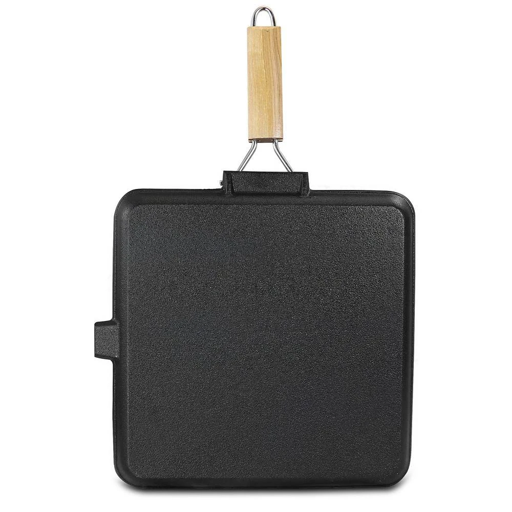 Addlestone 14 in. Cast Iron Grill Pan in Black by General Store - Image 2