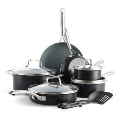 12-Piece Swift Healthy Ceramic Nonstick Aluminum Cookware Set by GreenPan