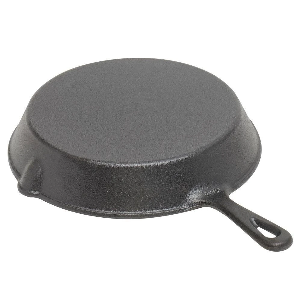12 in. Pre-Seasoned Cast Iron Skillet with Pour Spouts by Home Basics - Image 2