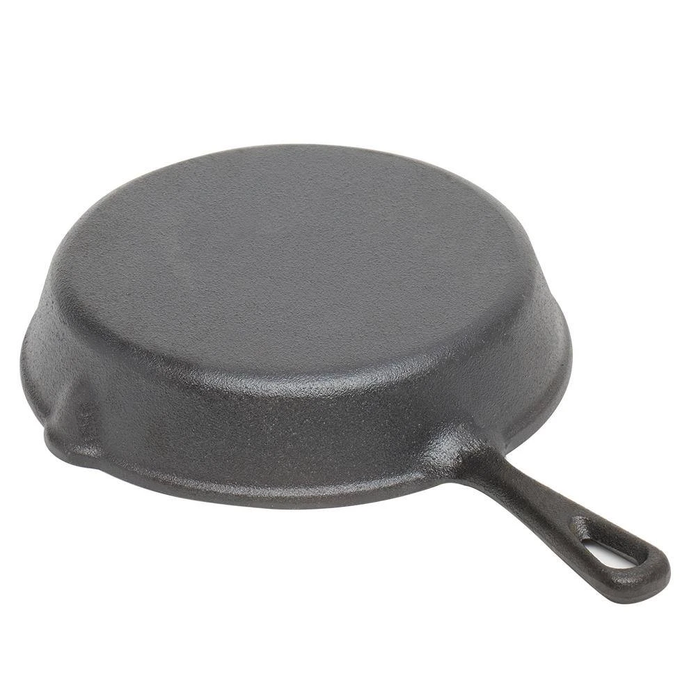 8 in. Pre-Seasoned Cast Iron Skillet with Pour Spouts by Home Basics - Image 2