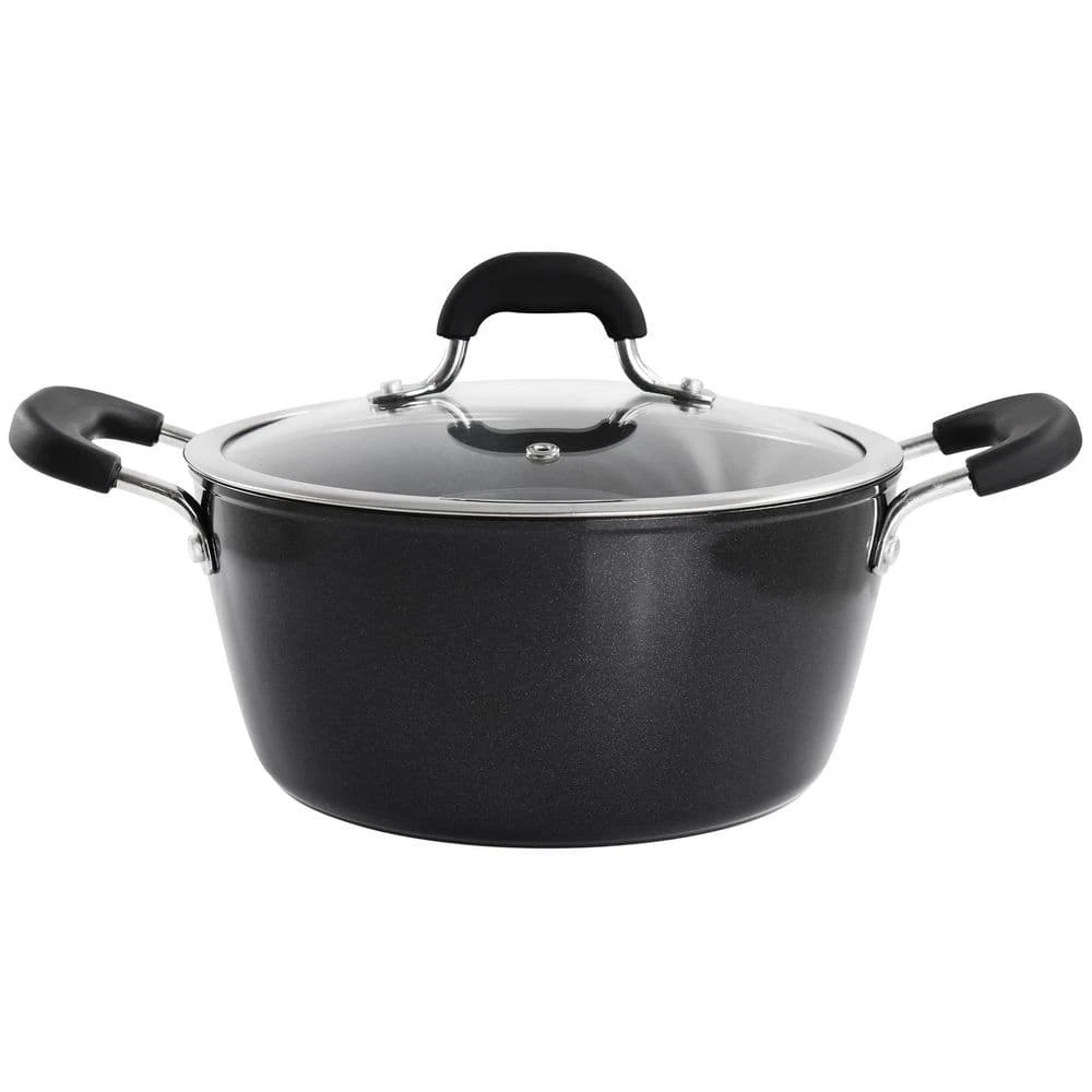 Arlington 4.5 qt. Aluminum Dutch Oven with Lid in Black by KENMORE
