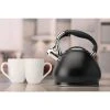 14-Cup Black Stainless Steel Tea Kettle by Kitchen Details