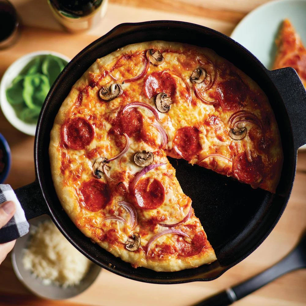 Seasoned Cast Iron 12 in. Cast Iron Frying Pan Black by KitchenAid - Image 7