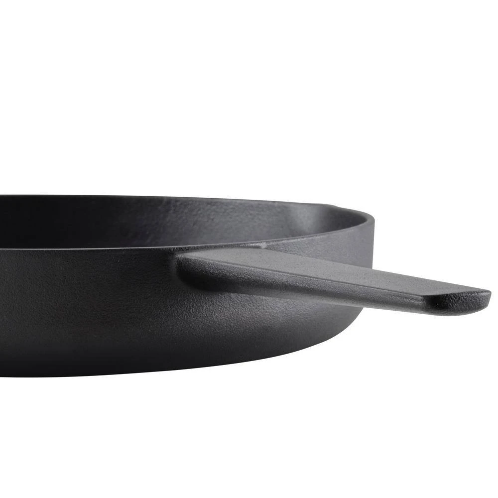 Seasoned Cast Iron 12 in. Cast Iron Frying Pan Black by KitchenAid - Image 3