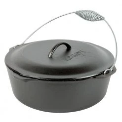 7 Qt. Cast Iron Dutch Oven with Lid and Spiral Bail Handle by Lodge