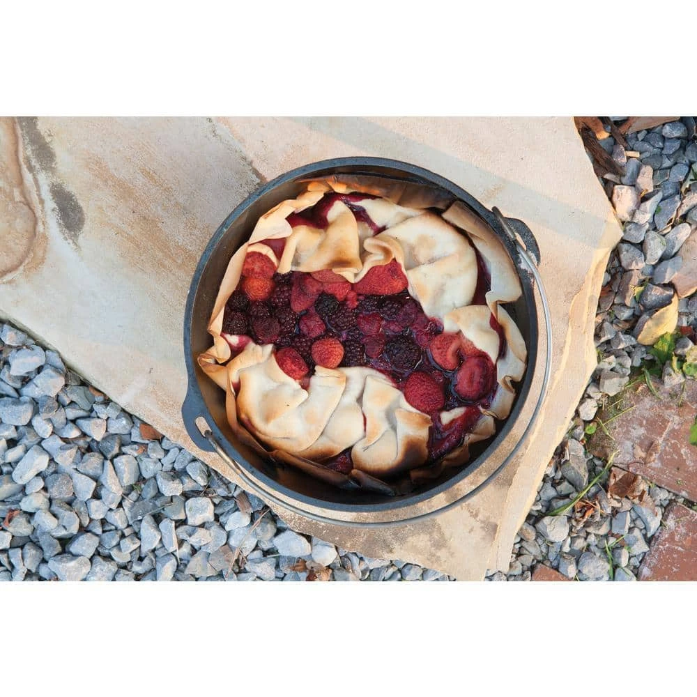 7 Qt. Cast Iron Dutch Oven with Lid and Spiral Bail Handle by Lodge - Image 6