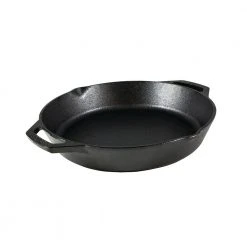 12 in. Cast Iron Skillet in Black with Dual Handles by Lodge