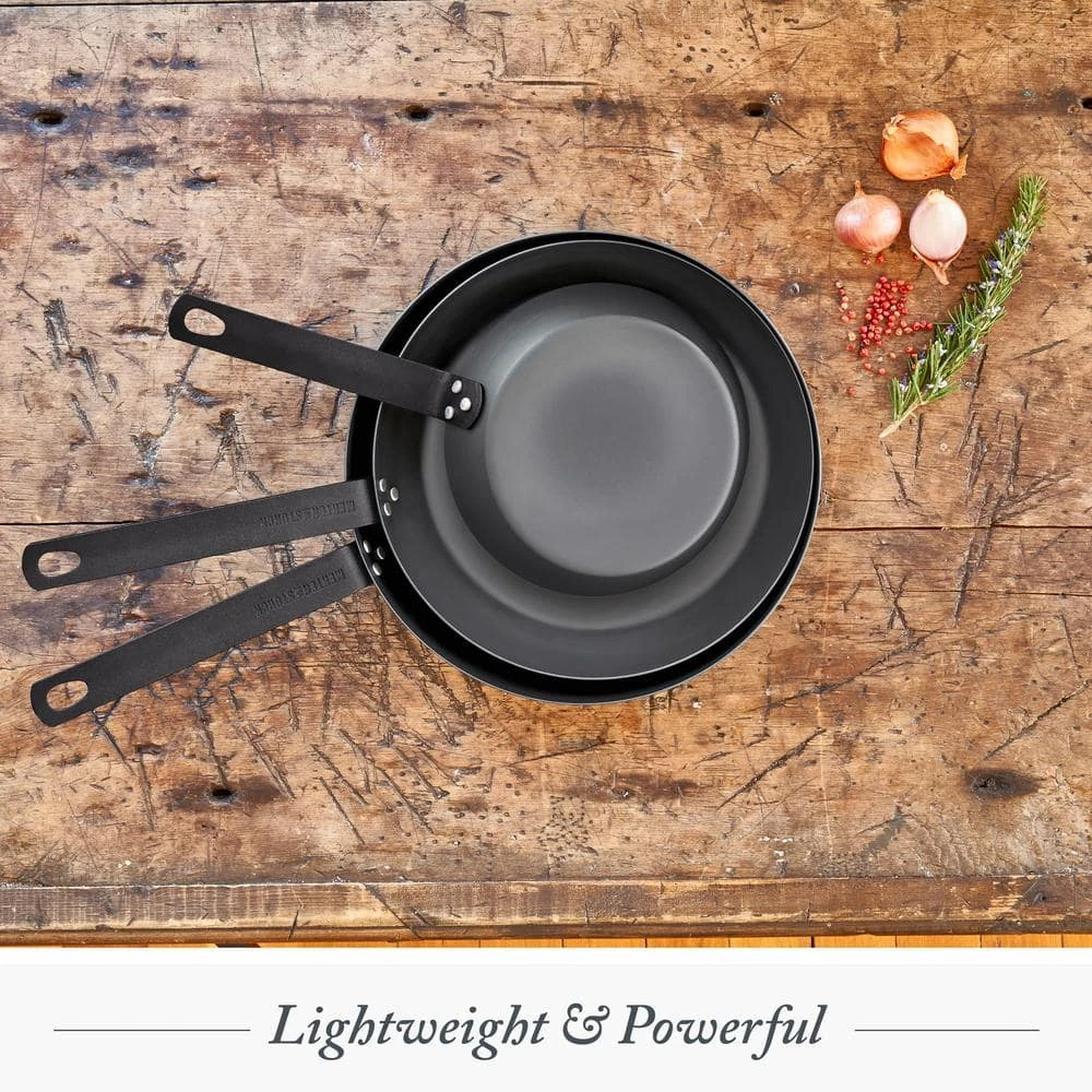 12 in. Black Carbon Steel Open Frying Pan by Merten & Storck - Image 8