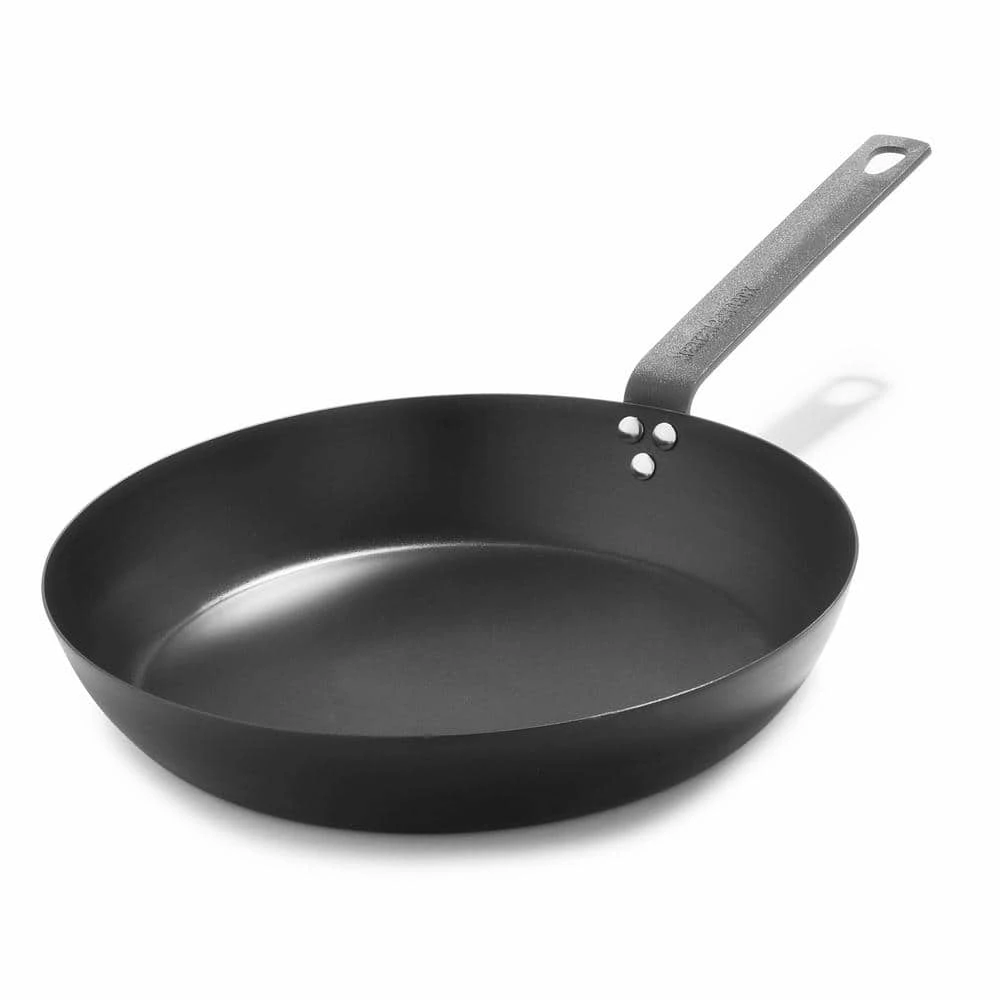 12 in. Black Carbon Steel Open Frying Pan by Merten & Storck