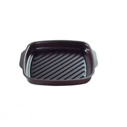 365 Grilling 10.25 in. Steel Nonstick Grill Pan in Black by Nordic Ware