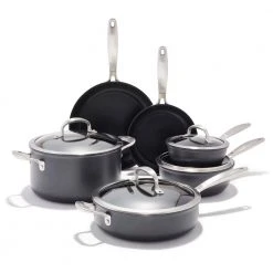 10-Piece Good Grips Pro Nonstick Hard Anodized Aluminum Cookware Set by OXO