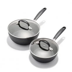 Good Grips Nonstick 4-Piece Hard-Anodized Aluminum Saucepan Set by OXO