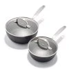 Good Grips Pro Nonstick 4-Piece Hard-Anodized Aluminum Saucepan Set by OXO
